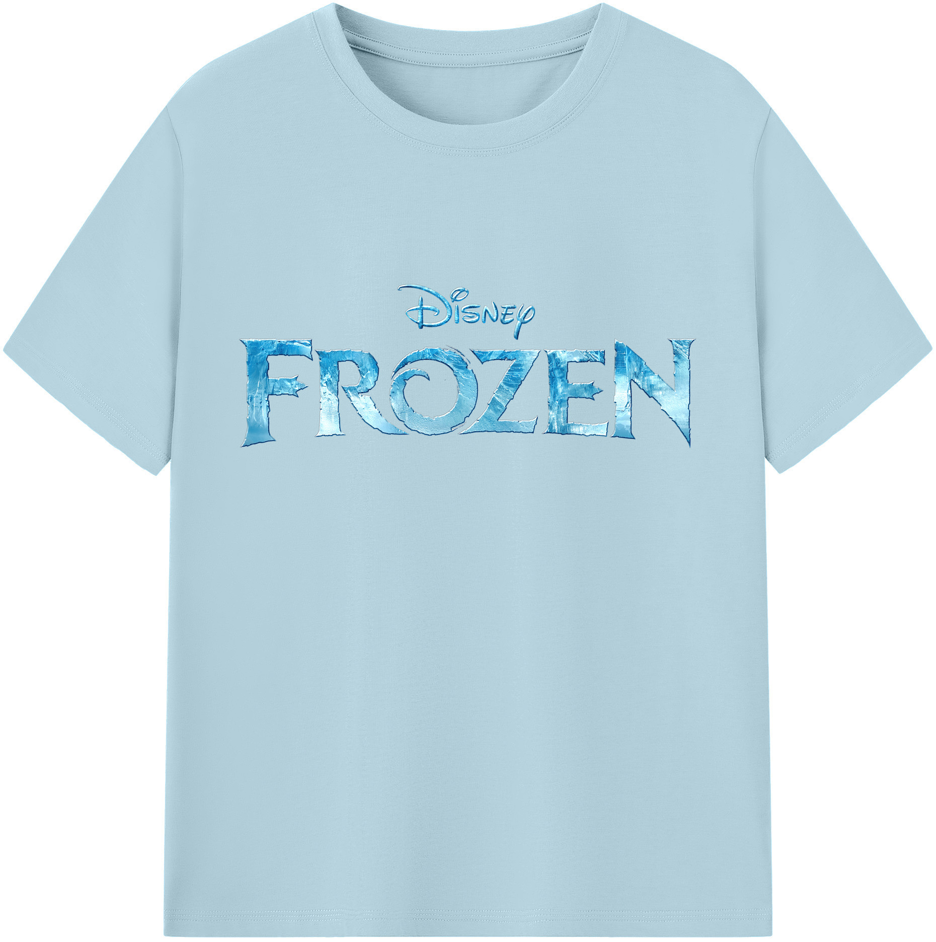 （画像用） アナと雪の女王 アンナ エルサ Frozen Anna Elsa 綿100％半袖Tシャツ（フロントプリント）
